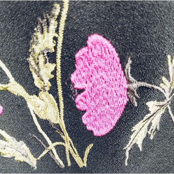 Blue Rain Top Women's S Off Shoulder Flutter Sleeve Netting Embroidery Baby Doll - Picture 3 of 12